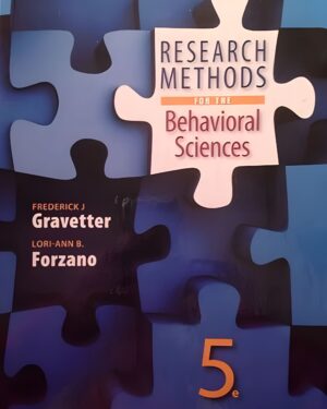 Research Methods for the Behavioral Sciences 5th Edition